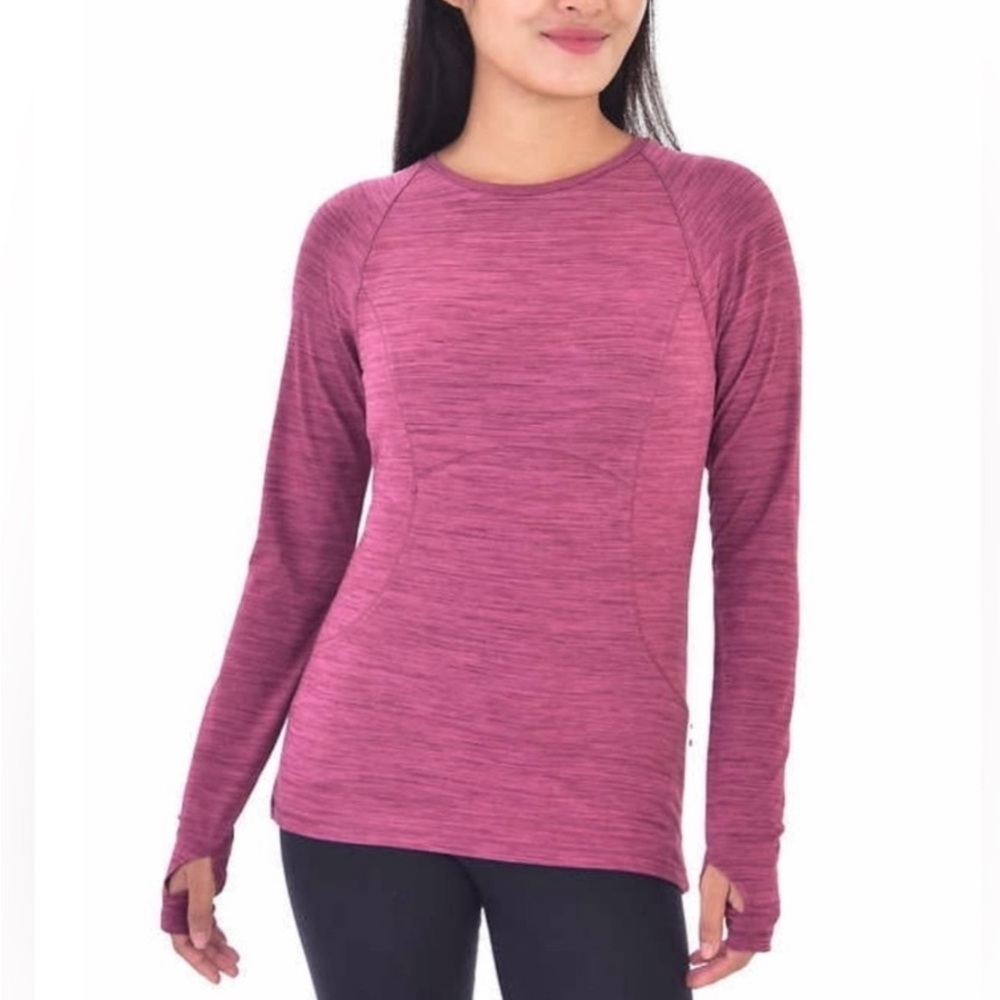 Spyder Active Brushed Top in Pomegranate